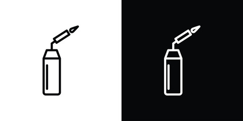 Blowtorch icon. Simple thin line, outline vectors