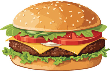 Burger icon design, Burger vector design, Burger Logo design