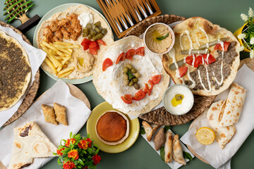 Assortiment de plats tradition Libanaise