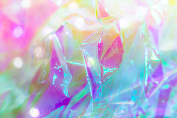 Abstract Iridescent Background with Vibrant Pastel Colors and Glossy Light Reflections – Dreamy,...