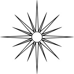 Sunburst Cross Icon Holiday Symbols, Cross, Bunny, Egg, and Church Graphics