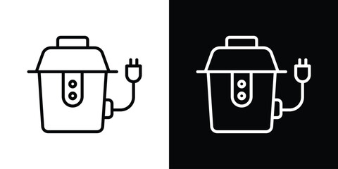 Garbage disposal icon. Simple thin line, outline vectors