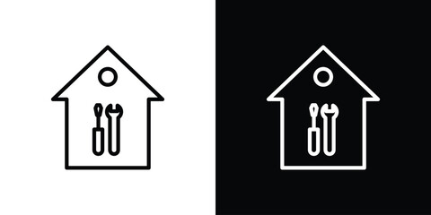 Home repair icon. Simple thin line, outline vectors