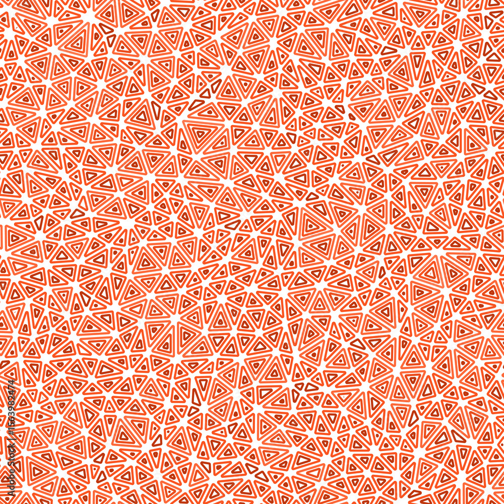 Poster triangle shapes background. small triangles size. multiple repeated inner triangles. single color to