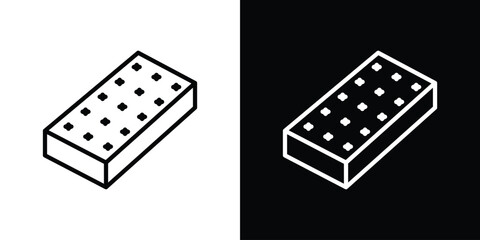 Mattress icon. Simple thin line, outline vectors