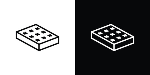 Mattress icon. Simple thin line, outline vectors