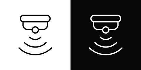 Motion sensor icon. Simple thin line, outline vectors