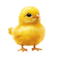 baby chicken on white background