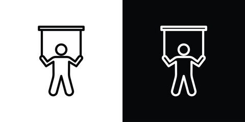Puppet icon. Simple thin line, outline vectors