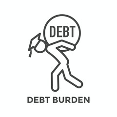 Student Loan Debt Forgiveness Icon - Debt Burden Images