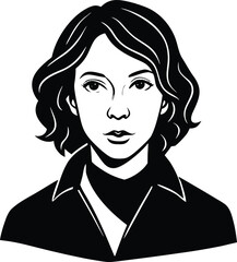 Redhead Duck Gliding Smoothly on Water with Rounded Head and Bold Plumage Silhouette Vector
