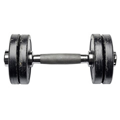 dumbbell on white background