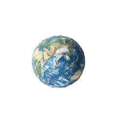 earth globe on white background