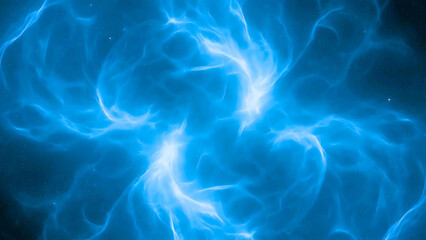 Stunning Blue Nebula: Cosmic Energy Background