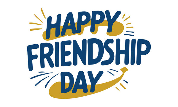 International friendship day typography t-shirt design. Vector illustration.