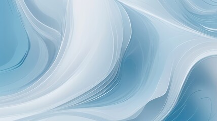 Abstract blue background with flowing light waves and a soft, smooth, artistic texture