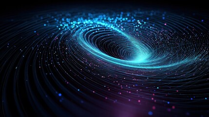 Fototapeta premium Background with glowing swirl and futuristic light patterns