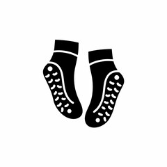 creative details Outline silhouette grip socks icon sign vector