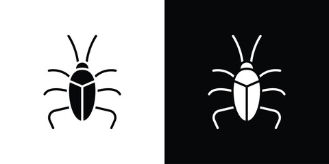 Cockroach icon Vector Silhouette for graphic and web design collection