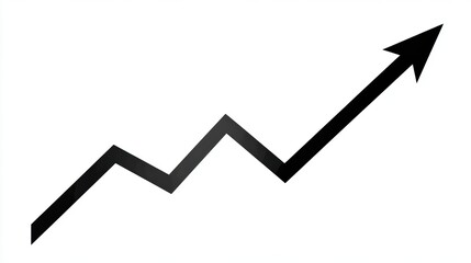Upward Trending Graph Illustrating Financial Growth and Business Success in Strategic Planning