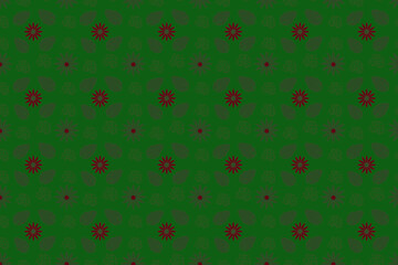 Seamless nice floral green pattern background