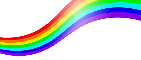 Abstract rainbow gradient element with lines and waves. Vector illustration of background.