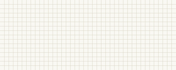 A sheet of lined paper with grid. Minimalistic paper template for memo.