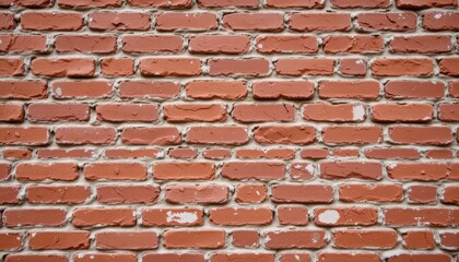 Obraz premium Textured Red Brick Wall Background Suitable for Building and Renovation Projects