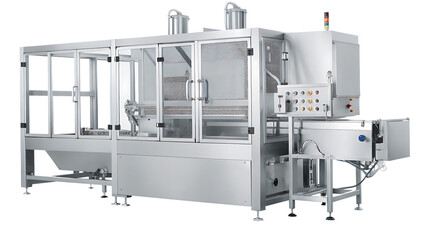 Industrial food processing machine isolated on a white background png ai generated