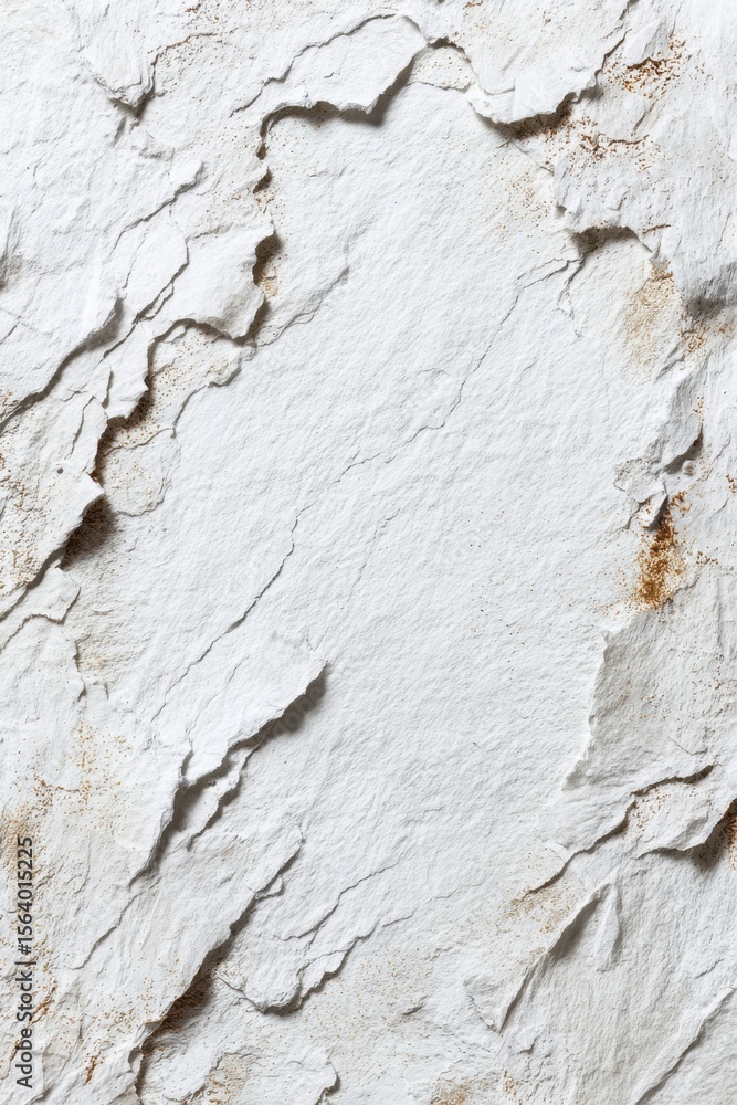 Aufkleber abstract geological formation with layers of white rock and brown mineral deposits creating a textur