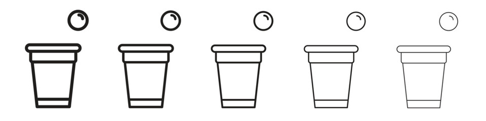 Beer pong icon. modern outline style vector icons series