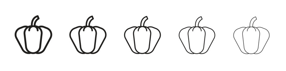 Capsicum icon. modern outline style vector icons series