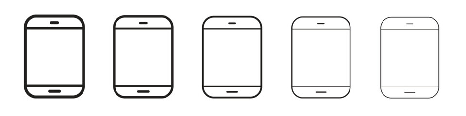 Cell phone icon. modern outline style vector icons series