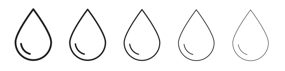 Naklejka premium Drop icon. modern outline style vector icons series