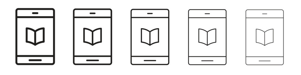 Ebook icon. modern outline style vector icons series