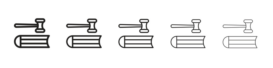 employment law icon. modern outline style vector icons series