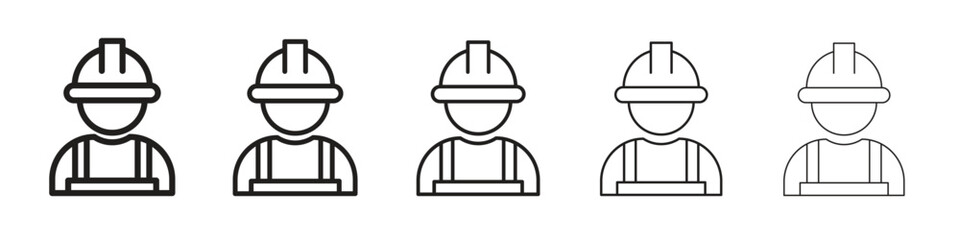 Engineer icon. modern outline style vector icons series