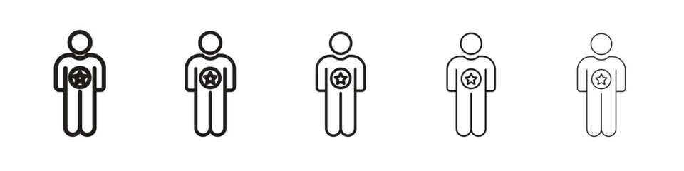 Good human icon. modern outline style vector icons series