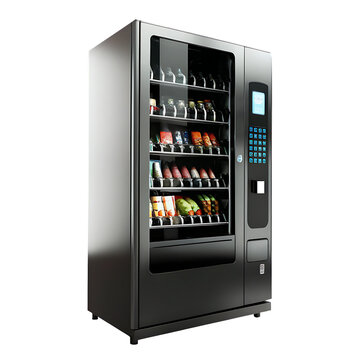 Modern vending machine isolated on a white background png ai generated
