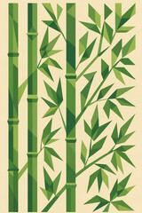 Obraz premium bamboo background vector