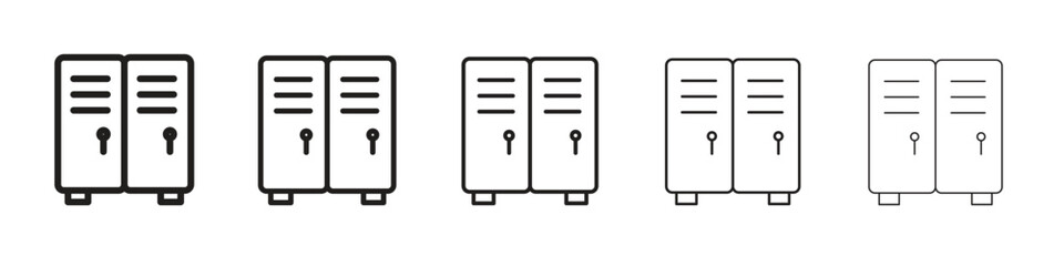 Locker icon. modern outline style vector icons series