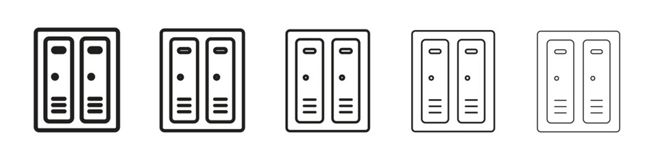 Lockers icon. modern outline style vector icons series