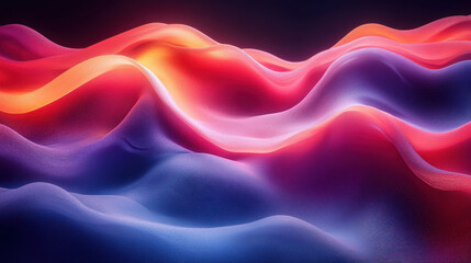 Fototapeta premium Abstract wavy vibrant colors (1)