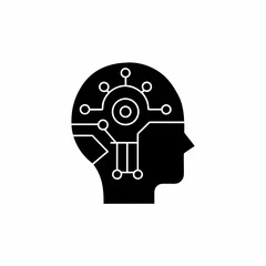 clean unique silhouette Indian Paintbrush Flower Icon vector illustration