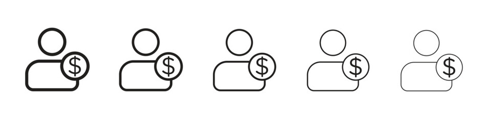 Personal loan icon. modern outline style vector icons series