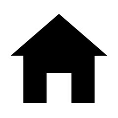 Home icon vector graphic for real estate residential property and house design