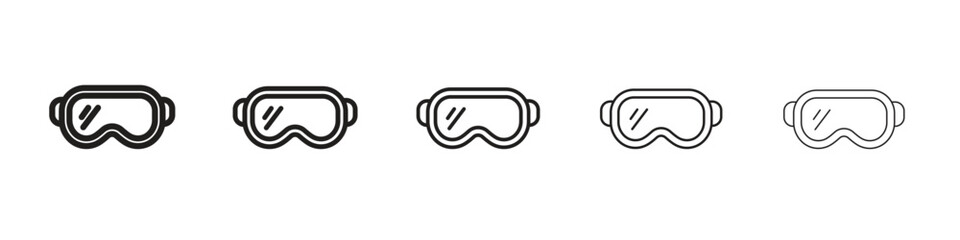 Snow Goggle icon. modern outline style vector icons series
