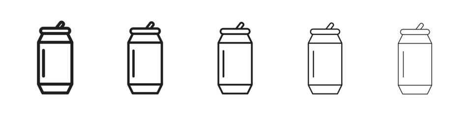 Soda can icon. modern outline style vector icons series
