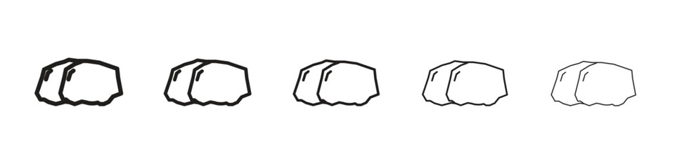 Stone icon. modern outline style vector icons series
