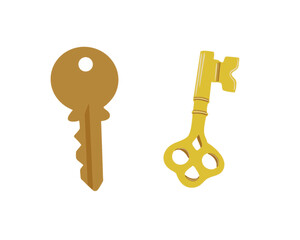 golden key transparent background